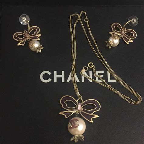 chanel matching earrings and necklace|Chanel earrings official website.